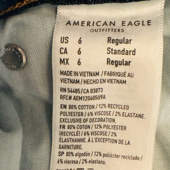American Eagle flare jeans 6 as new - Picture 6 of 8